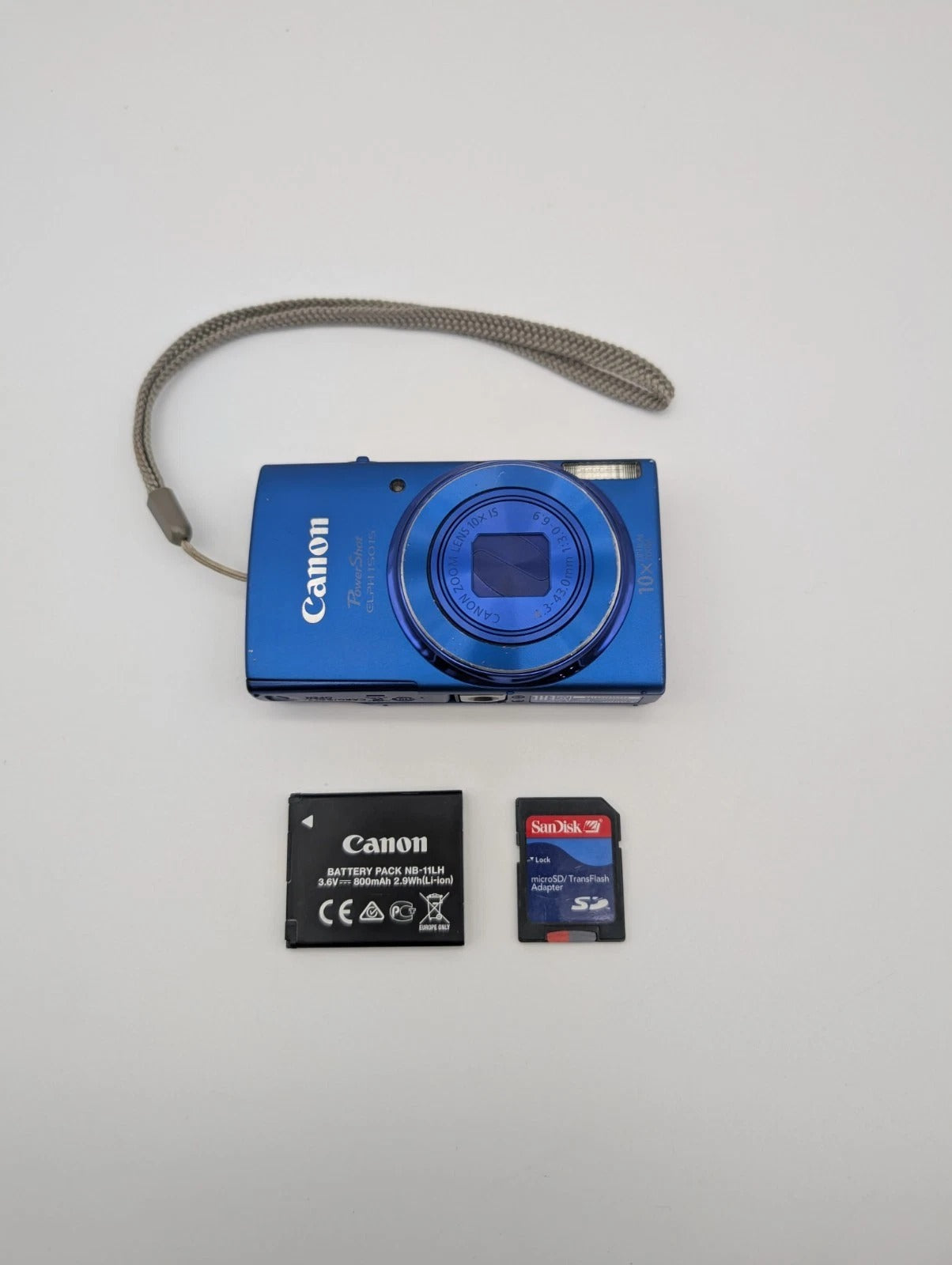 Canon PowerShot ELPH 150 IS 20MP Digital Camera – Blue | with Battery & 32GB SD Card